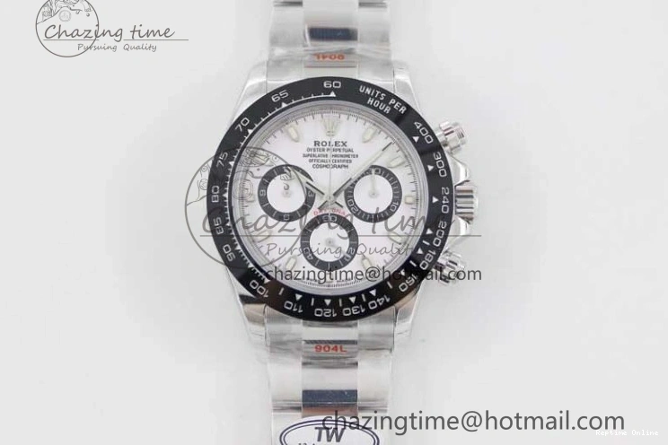 0120 ModernLook Daytona 116500 SS TWF 1:1 Best Edition 904L Steel White Dial on SS Bracelet A 2408